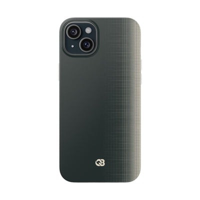 Grey Lite Phone Case for iPhone - Charcoal Tech Grid