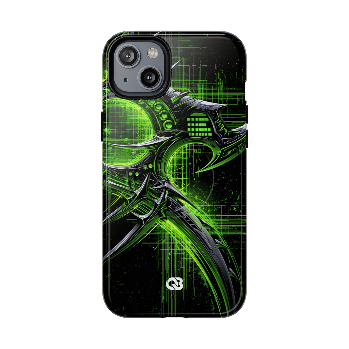 Cyber Sigil Grid · Tough 2.0 Magnetic Phone Case for iPhone · Green