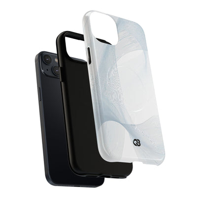 White Tough 2.0 Magsafe Phone Case for iPhone - Arctic Line Current