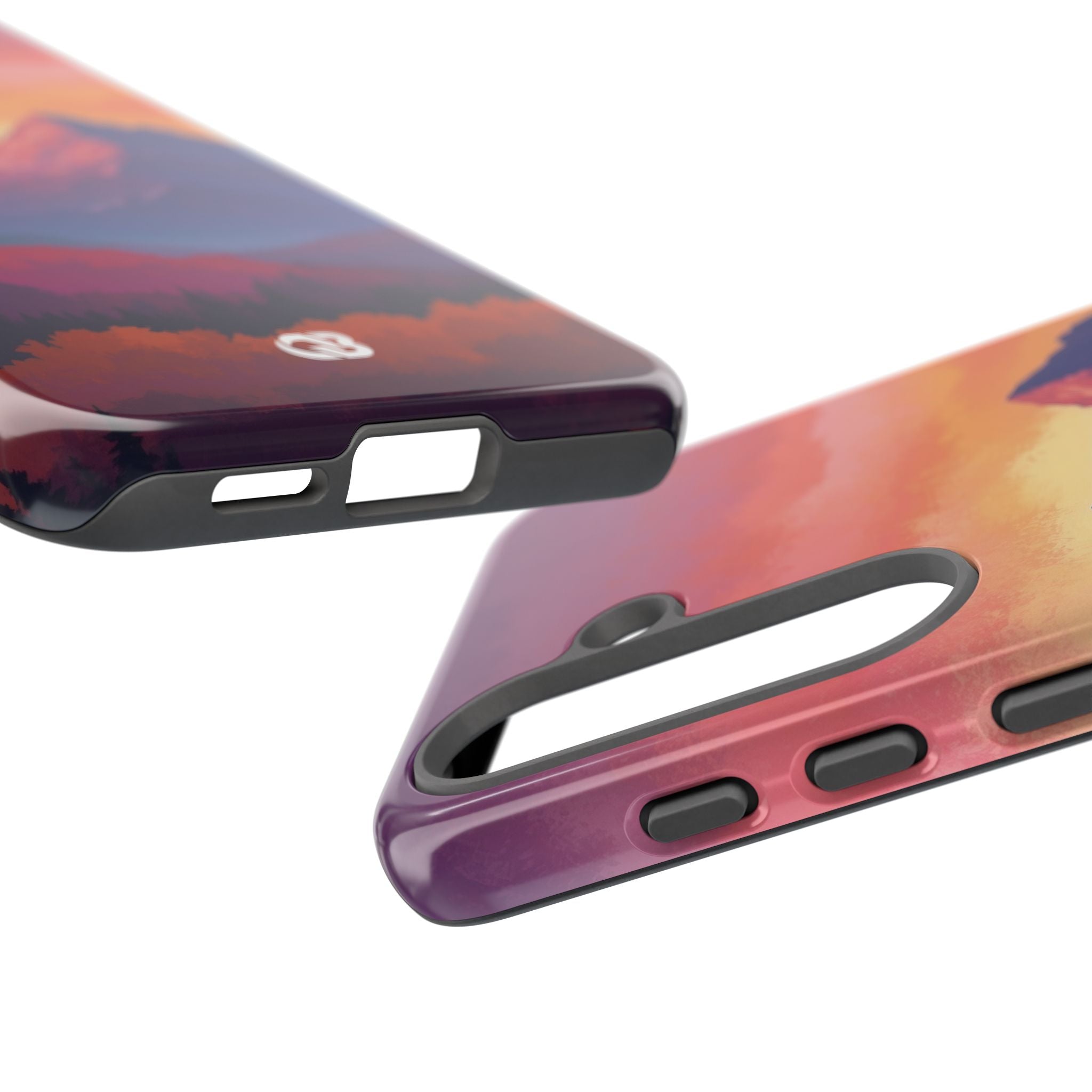 Crimson Mountain Dusk · Tough Phone Case for Samsung
