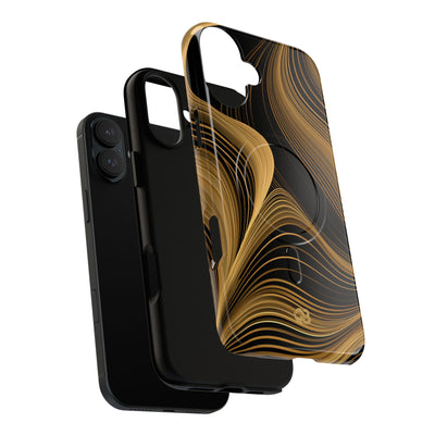 Gold Tough 2.0 Magsafe Phone Case for iPhone - Molten Copper Strands