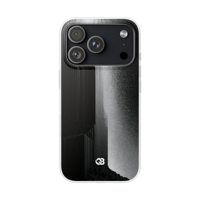 Black Lite Phone Case for iPhone - Brutalist Pixel Monolith