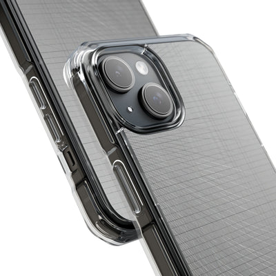 Grey Impact MagSafe Phone Case for iPhone - Chrome Mesh Warp