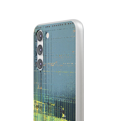Acid Raster Circuit · Lite Phone Case for Samsung · Teal
