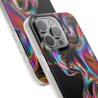 Purple Lite Phone Case for iPhone - Liquid Neon Chrome