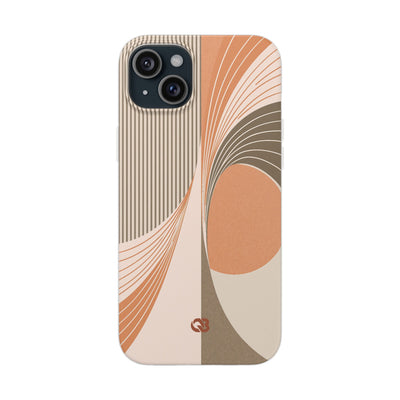 Orange Lite Phone Case for iPhone - Desert Arc Horizon