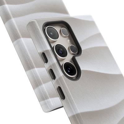 Sculpted Dune Relief · Tough Phone Case for Samsung · White