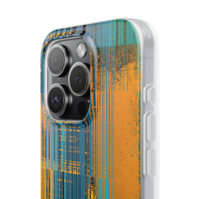 Cyber Glitch Stream · Lite Phone Case for iPhone ·  Teal
