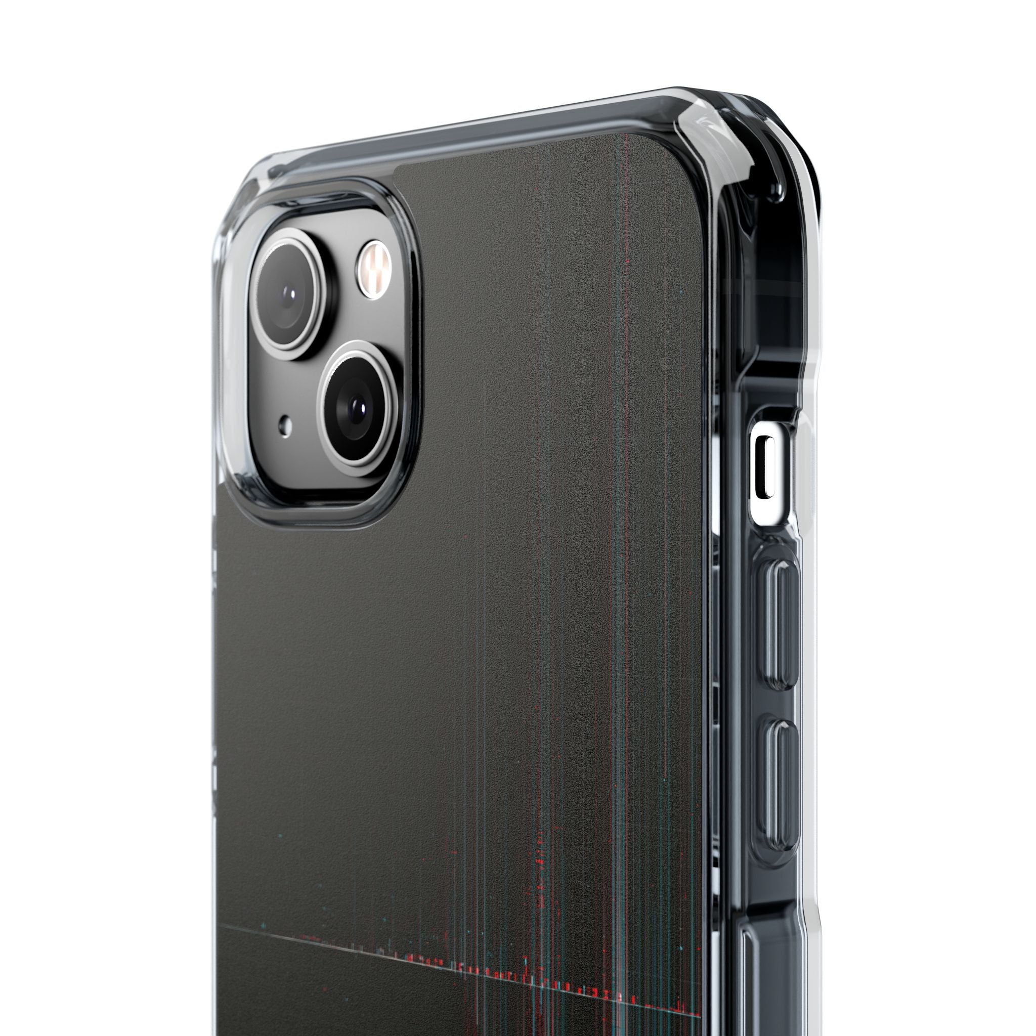 Black Impact MagSafe Phone Case for iPhone - Corrupted Data Stream