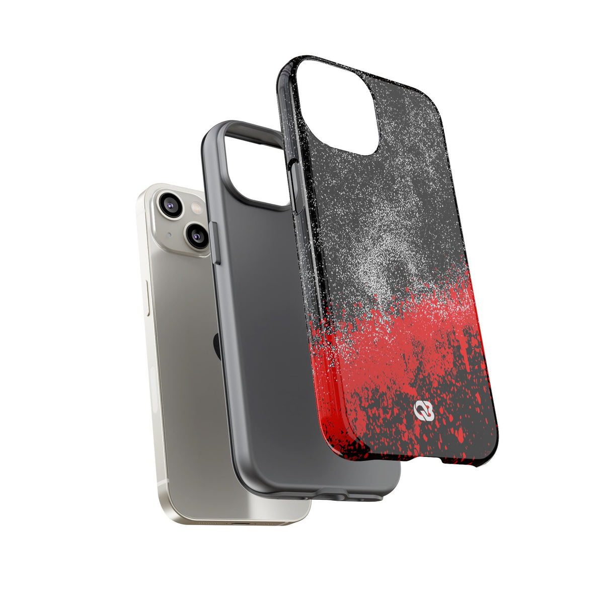 Crimson Noir Drip · Tough Phone Case for iPhone · Black