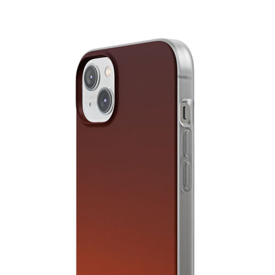 Orange Lite Phone Case for iPhone - Obsidian Ember Fade