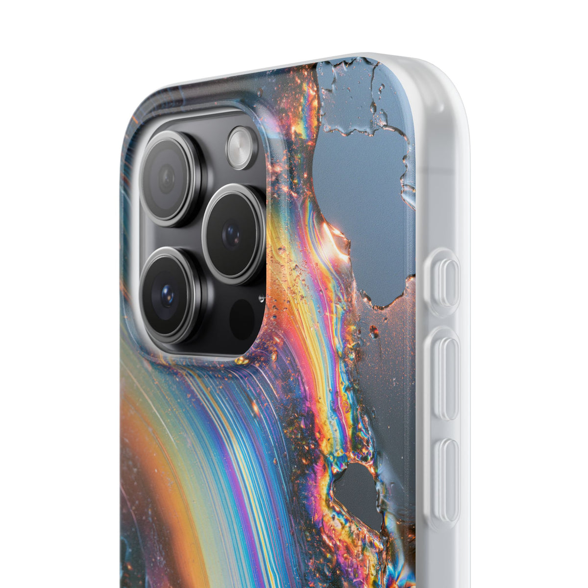 Prismatic Aura Flow · Lite Phone Case for iPhone ·  Blue