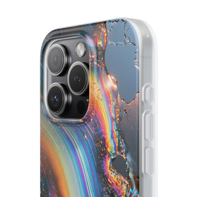 Prismatic Aura Flow · Lite Phone Case for iPhone ·  Blue