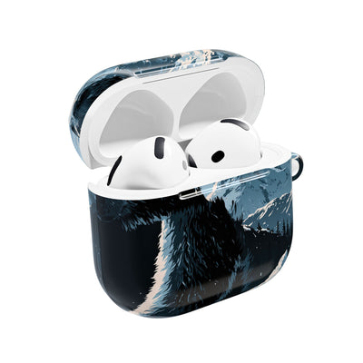 Nordic Arctic Bear · Hard Case for AirPods & AirPods Pro · Black