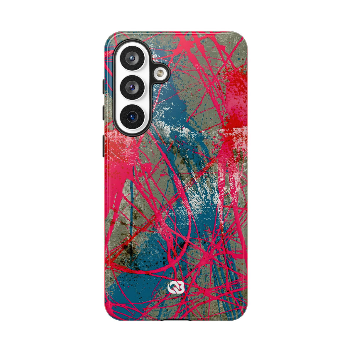 Neon Static Drip · Tough Phone Case for Samsung · Pink