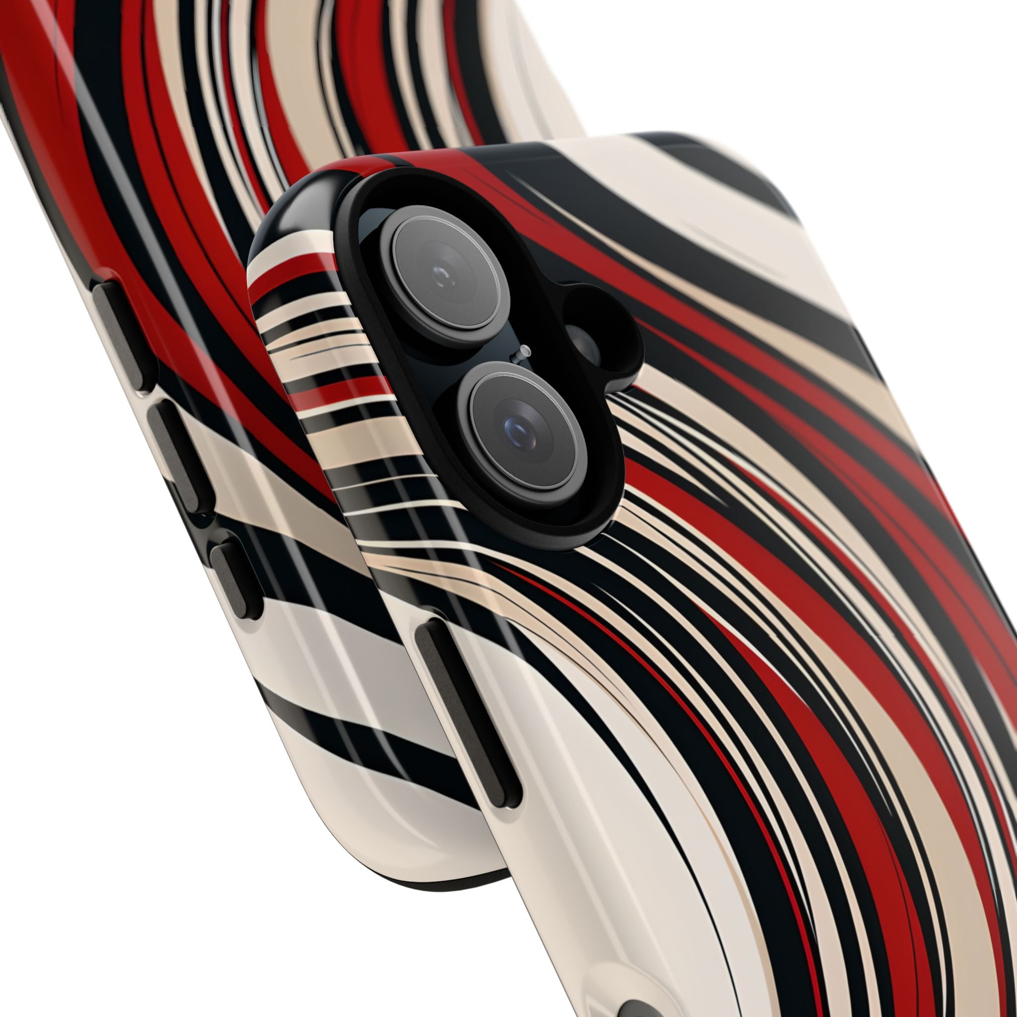 Karmesin Fluss Wellen · Tough Handyhülle für iPhone