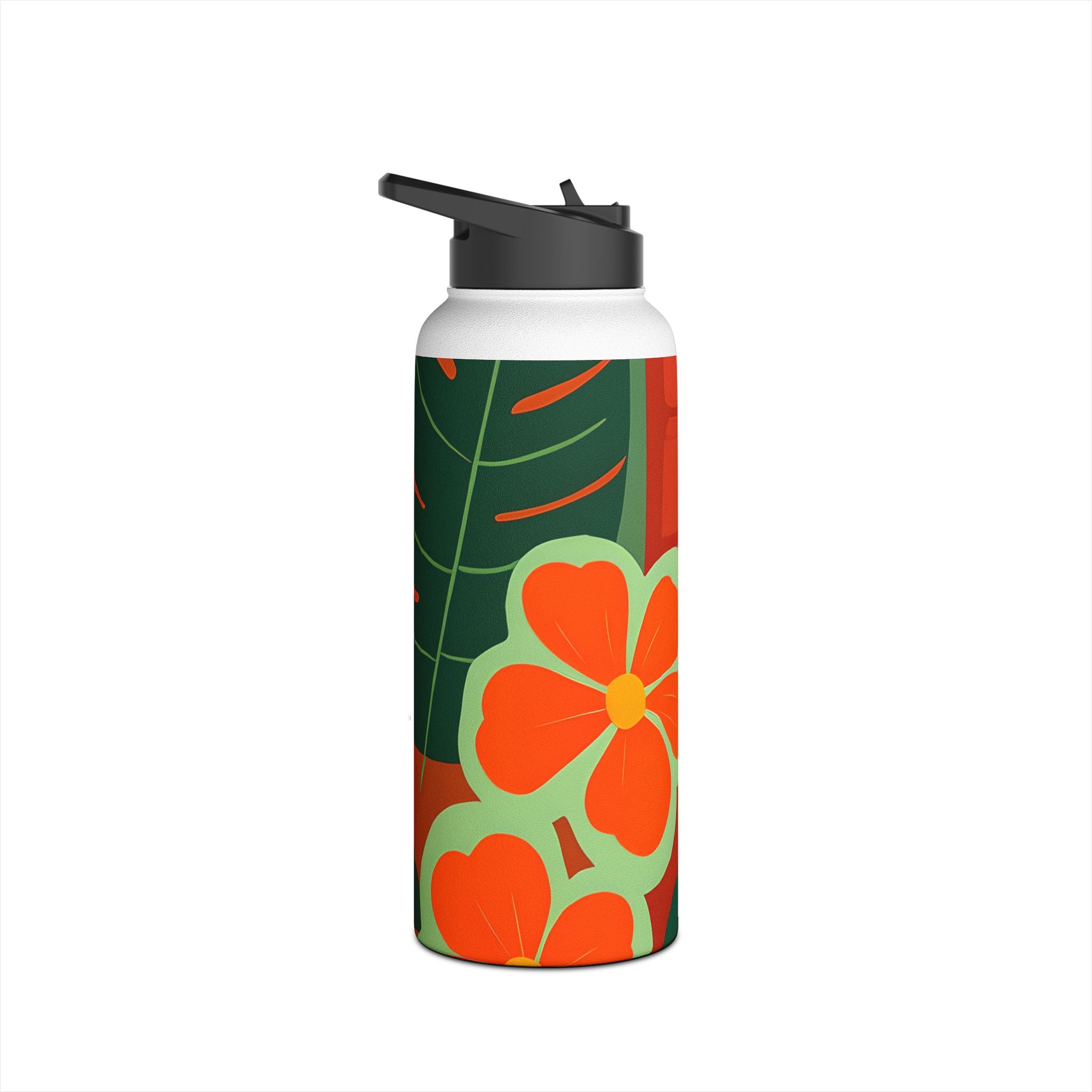 Orange Blossom Mosaic - Stainless Steel Water Bottle