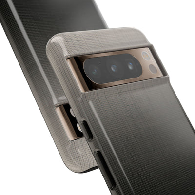 Grey Tough Phone Case for Google Pixel - Faded Sand Mesh