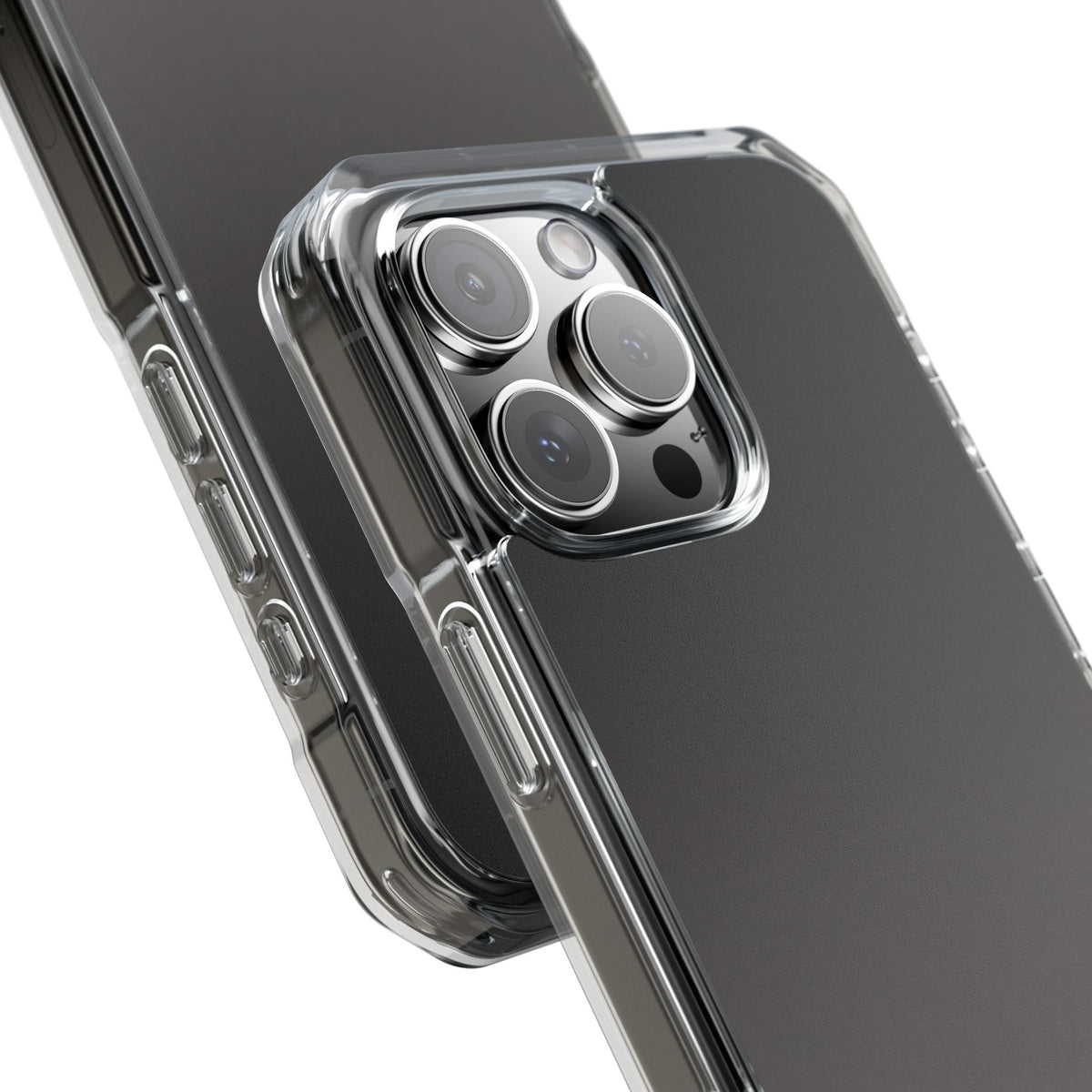 Obsidian Fade · Clear Impact Magnetic Phone Case for iPhone ·  Black