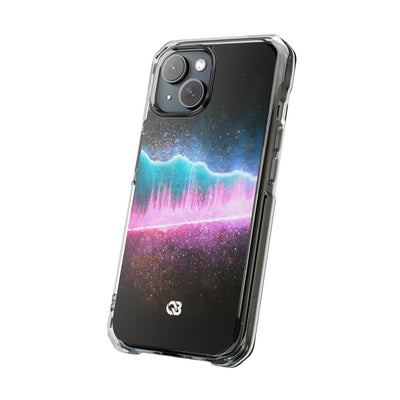 Digital Frequency · Clear Impact Magnetic Phone Case for iPhone · Pink