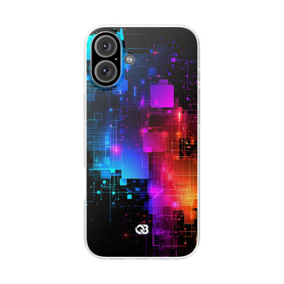 Spectral Circuit Grid · Lite Phone Case for iPhone ·  Black