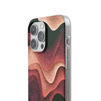 Rose Contour Waves · Lite Phone Case for iPhone ·  Pink