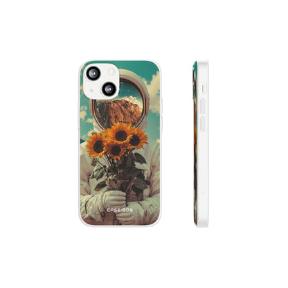 Sunflower Astronaut iPhone 13 mini Case - Soft