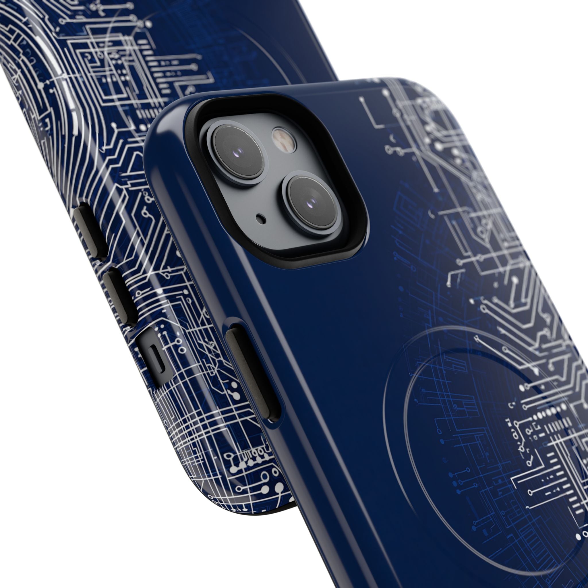 Blue Tough 2.0 Magsafe Phone Case for iPhone - Cobalt Circuit Logic