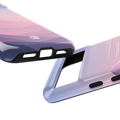 Purple Tough Phone Case for Google Pixel - Lavender Alpine Dawn