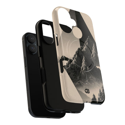 Beige Tough 2.0 Magsafe Phone Case for iPhone - Obsidian Summit Parchment