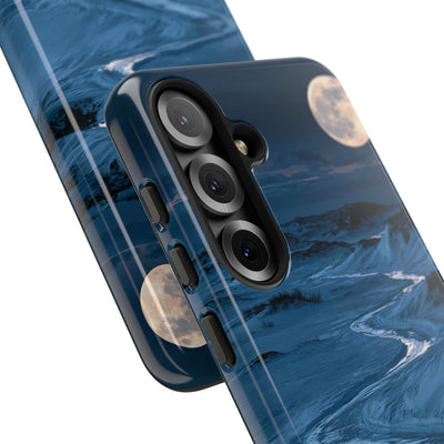 Arctic Moon Drift · Tough Phone Case for Samsung · Blue
