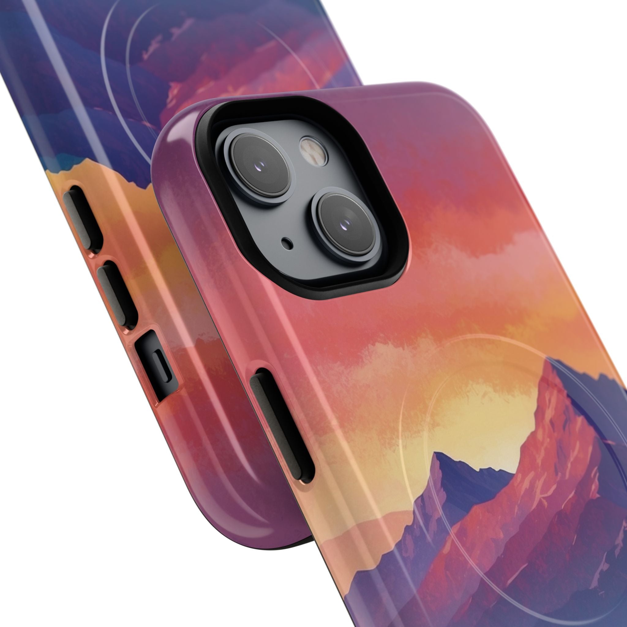 Crimson Mountain Dusk · Tough+ Phone Case for iPhone · Magsafe