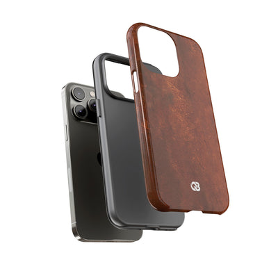 Orange Tough Phone Case for iPhone - Oxidized Iron Crust