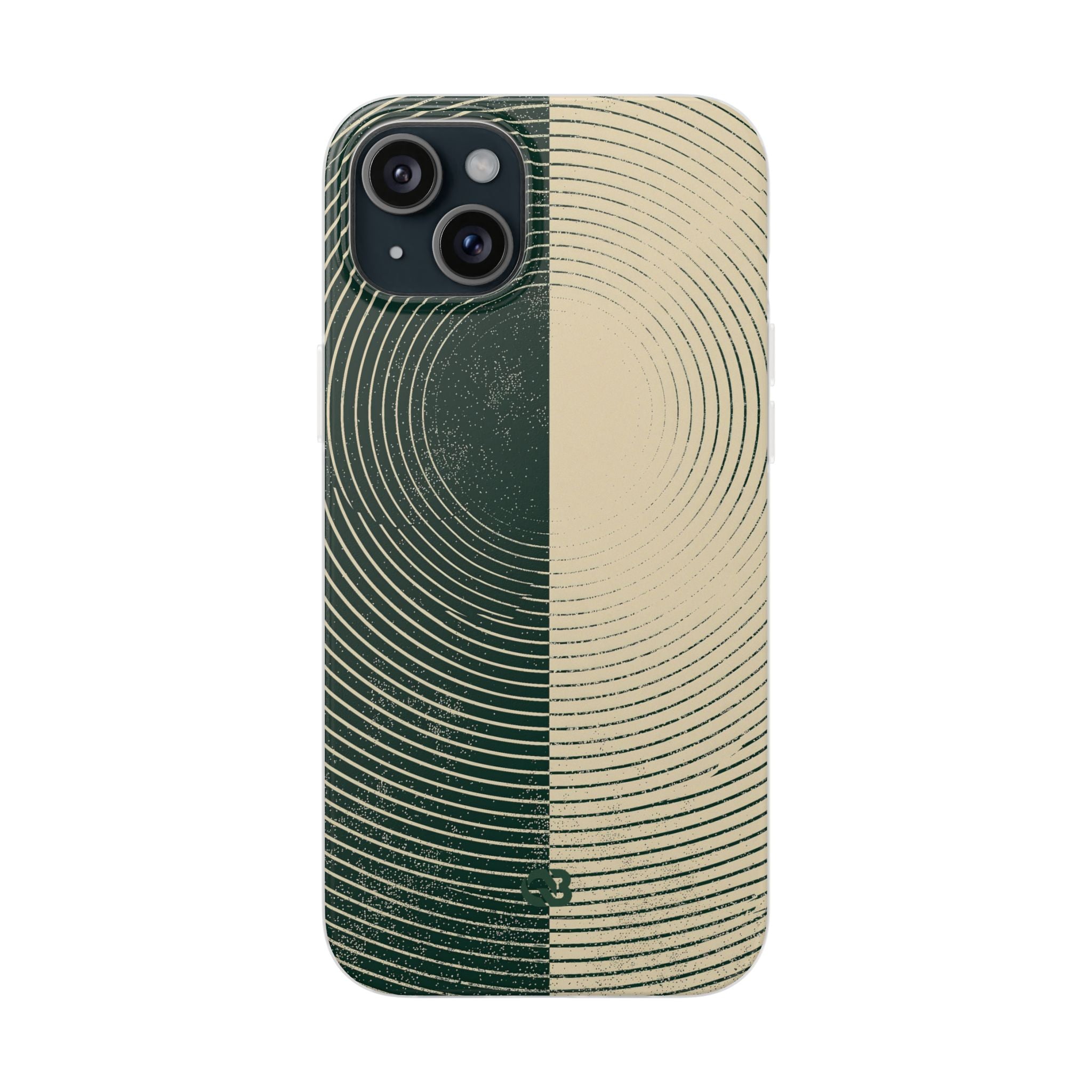 Green Lite Phone Case for iPhone - Evergreen Split Grain
