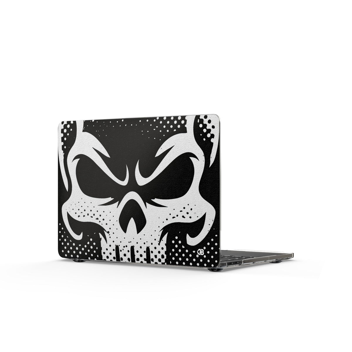 Phantom Halftone · Clear Hard Case for MacBook · Black