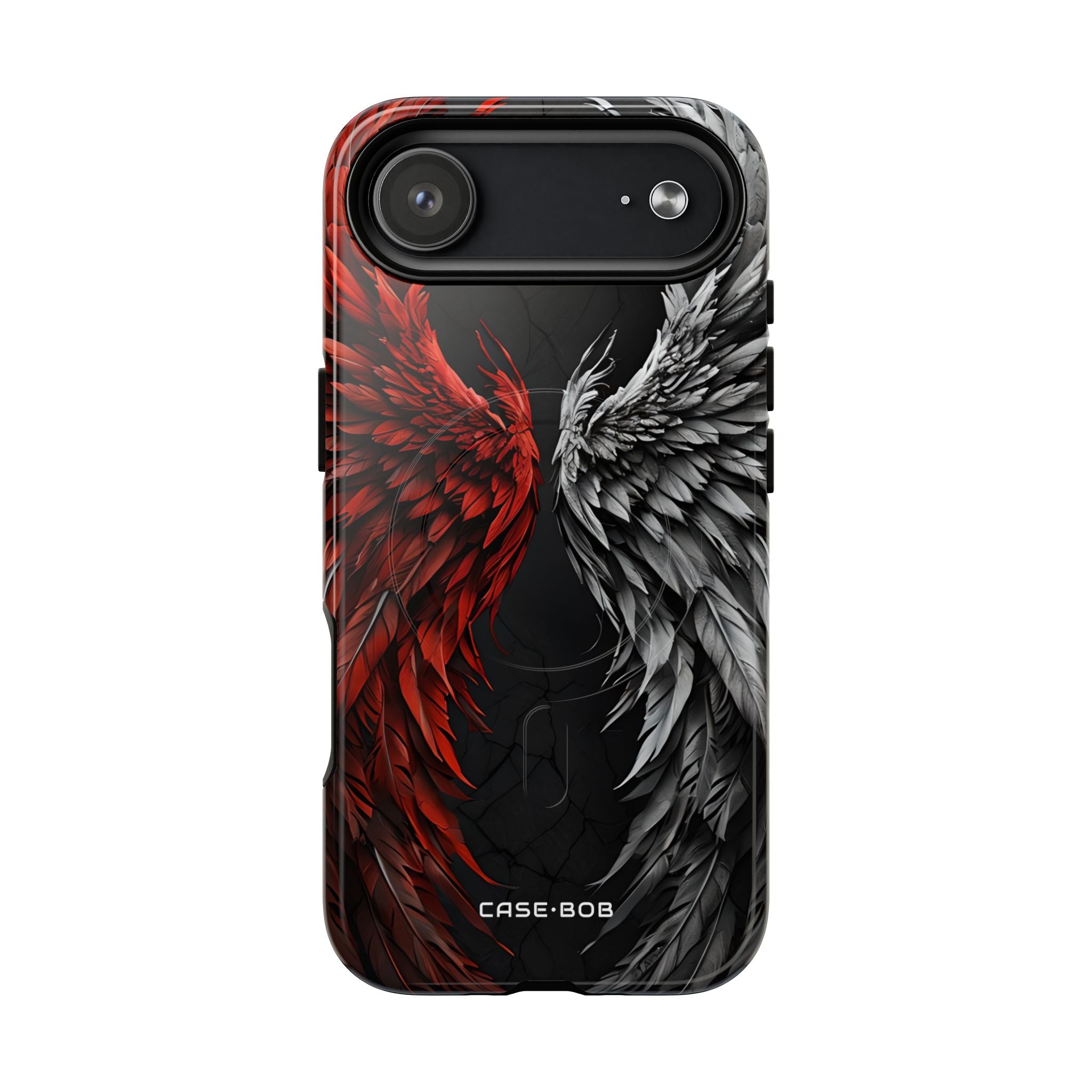Crimson White Wings iPhone 17 Air Case - Tough+ - CASE•BOB