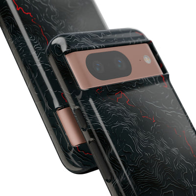 Crimson Rift · Tough Phone Case for Pixel ·  Black