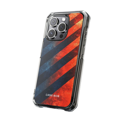 Diagonal Stripes Blaze iPhone 15 Pro Cover - Impact
