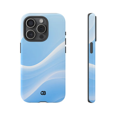 Blue Tough Phone Case for iPhone - Glacial Blue Silk