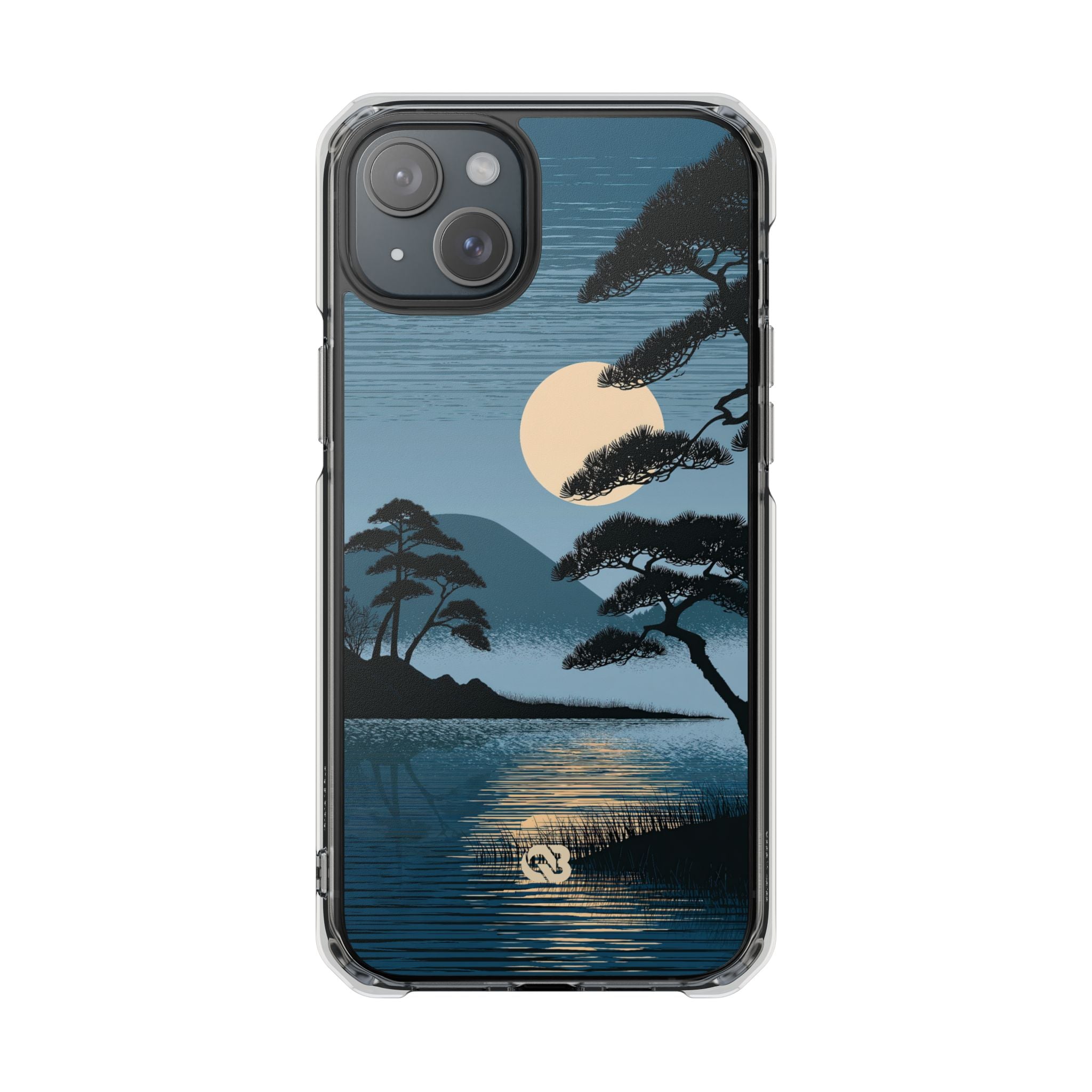 Blue Impact MagSafe Phone Case for iPhone - Midnight Kyoto Pine