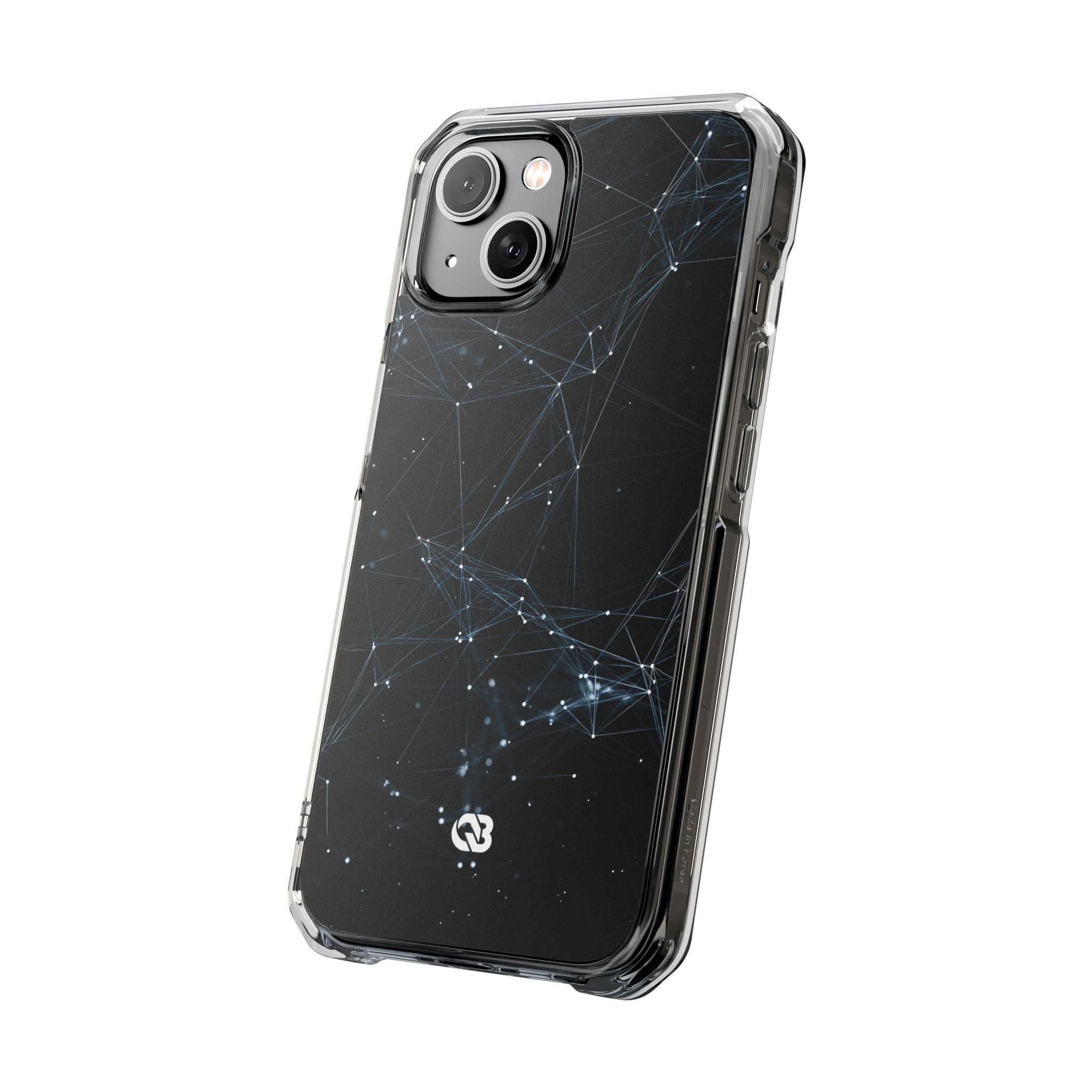 Black Impact MagSafe Phone Case for iPhone - Arctic Neural Mesh
