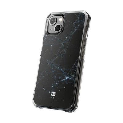 Black Impact MagSafe Phone Case for iPhone - Arctic Neural Mesh