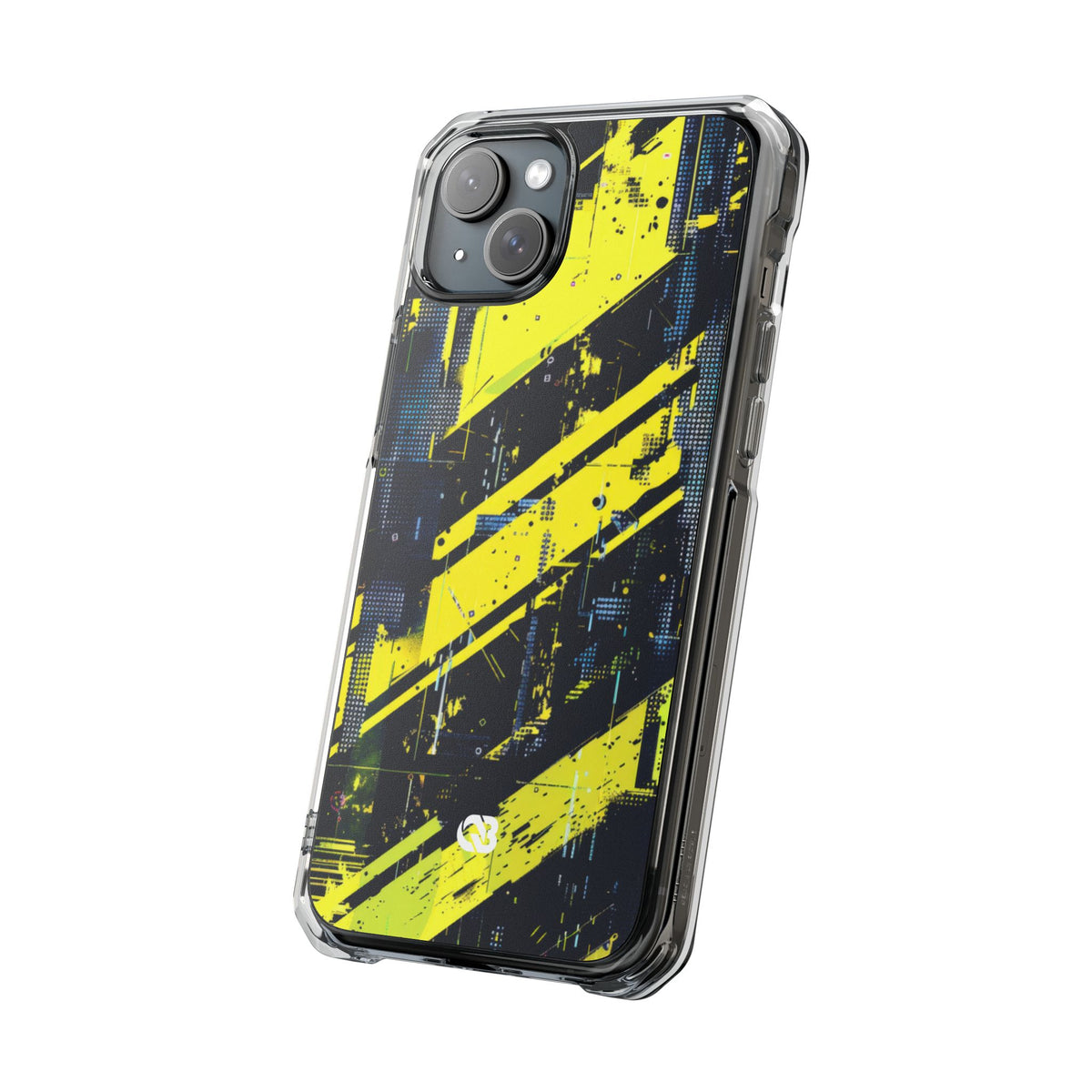 Acid Hazard · Clear Impact Magnetic Phone Case for iPhone ·  Yellow
