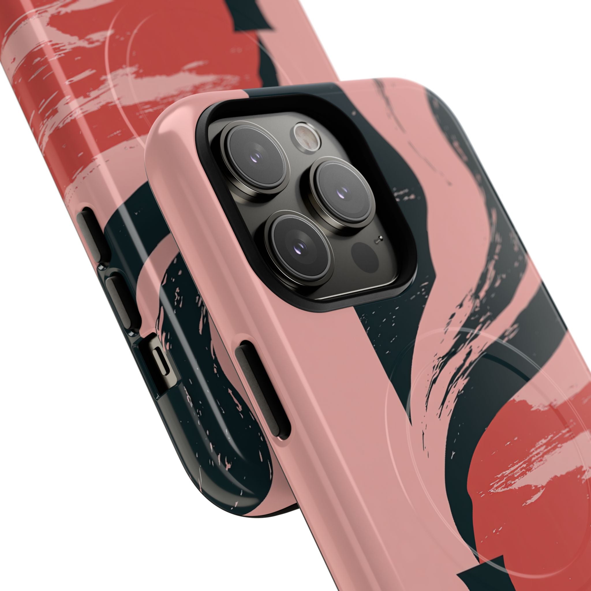 Pink Tough 2.0 Magsafe Phone Case for iPhone - Cinder Rose Plume