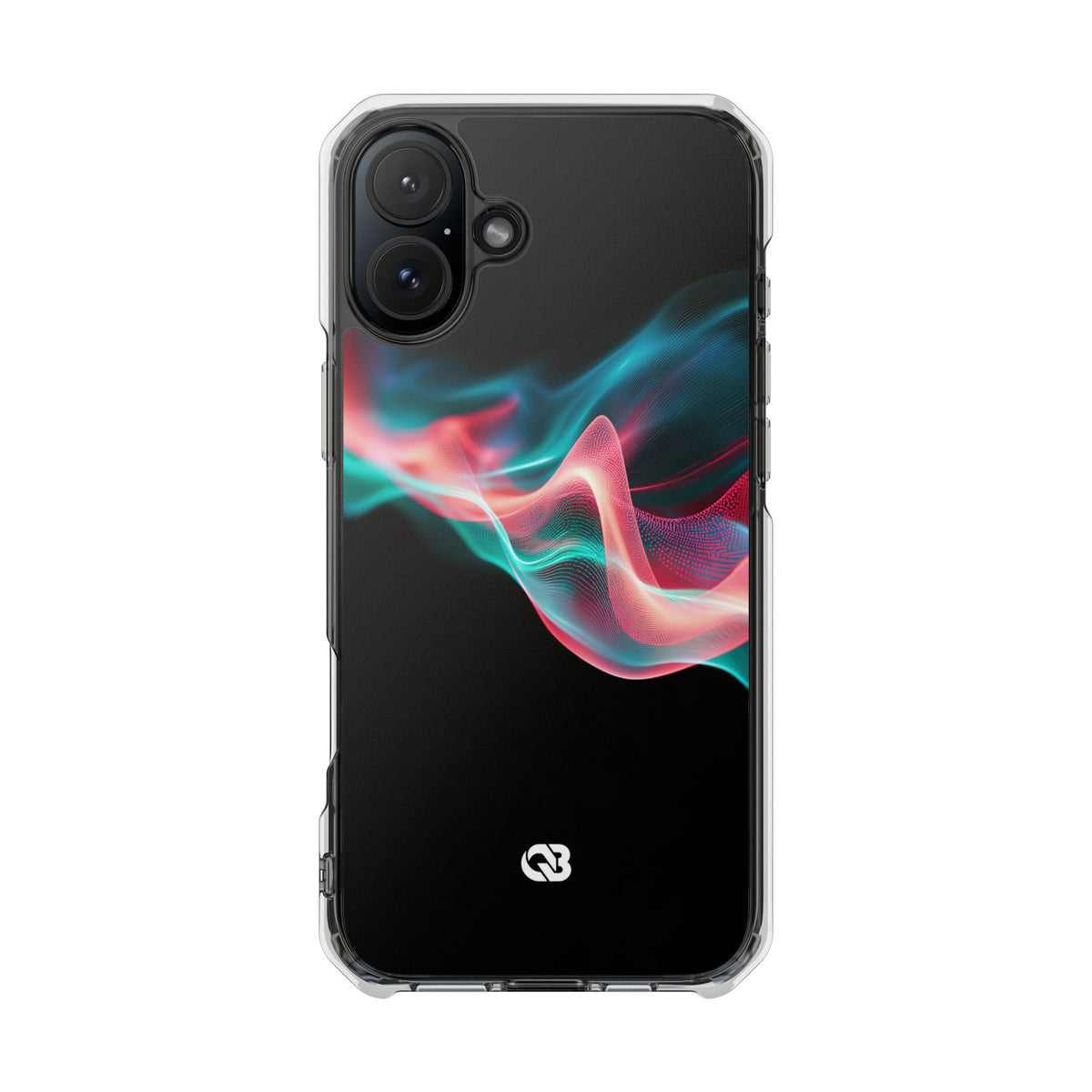 Digital Frequency · Clear Impact Magnetic Phone Case for iPhone · Black