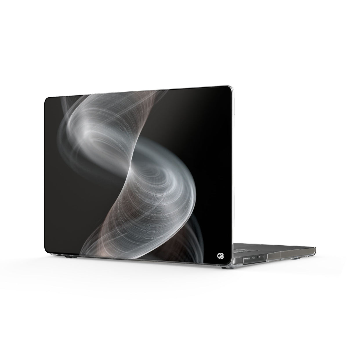 Luminous Vortex · Clear Hard Case for MacBook · Black