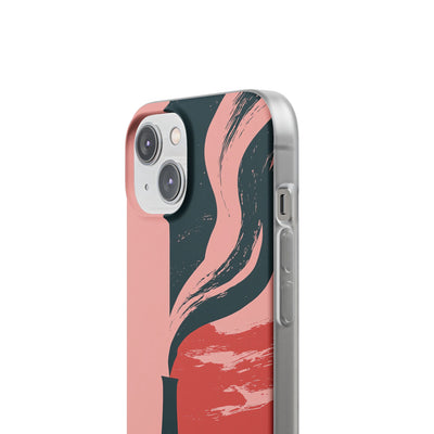 Pink Lite Phone Case for iPhone - Cinder Rose Plume