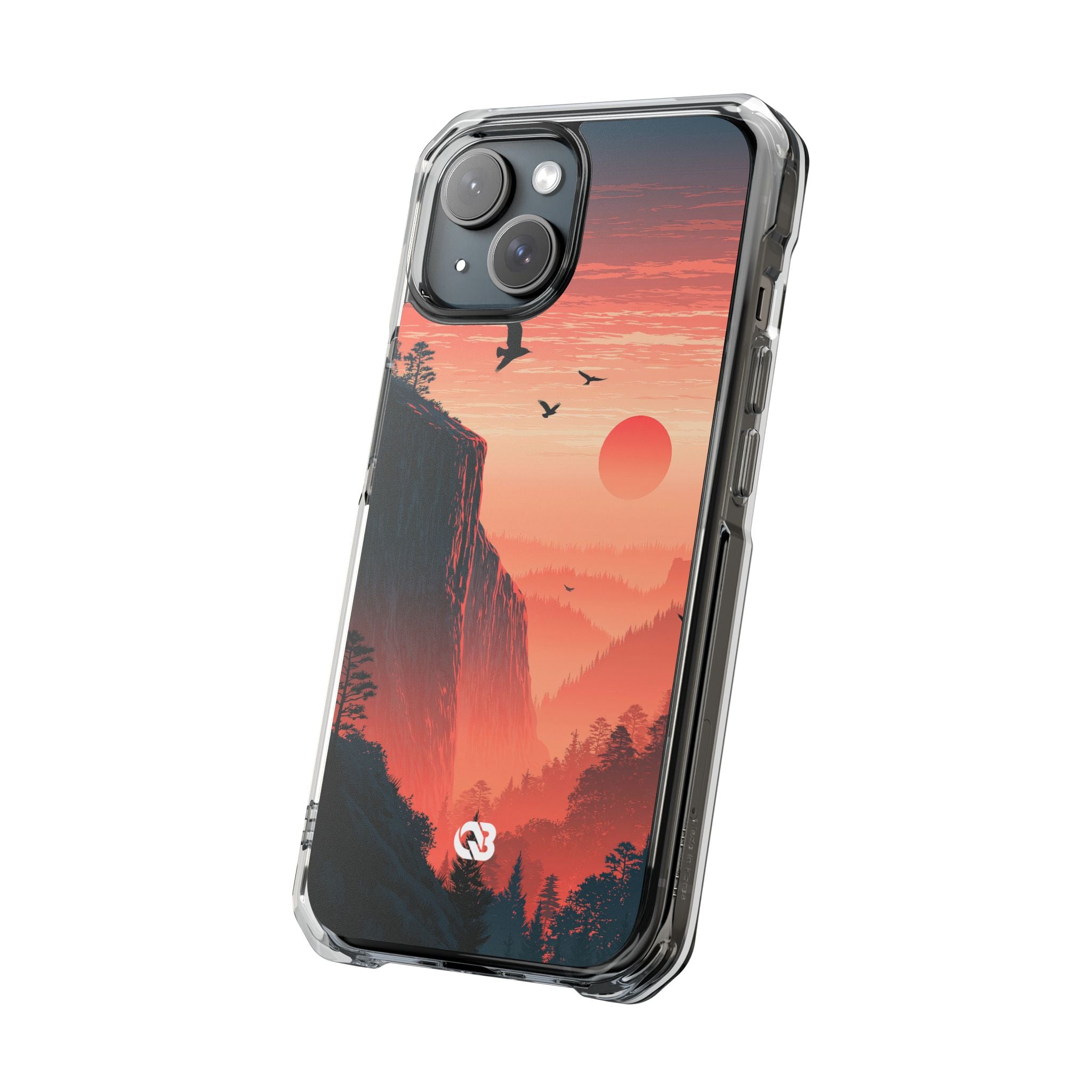 Orange Impact MagSafe Phone Case for iPhone - Crimson Ridge Flight
