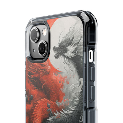 Twin Dragons Crimson iPhone 14 Plus Case - Impact