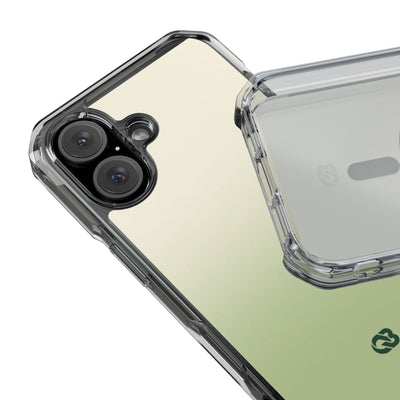 Muted Sage Ombre · Clear Impact Magnetic Phone Case for iPhone · Green